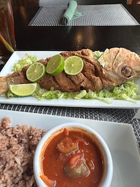Red snapper for dinner was unbelievable