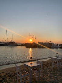 Sunset at Agia Anna Beach