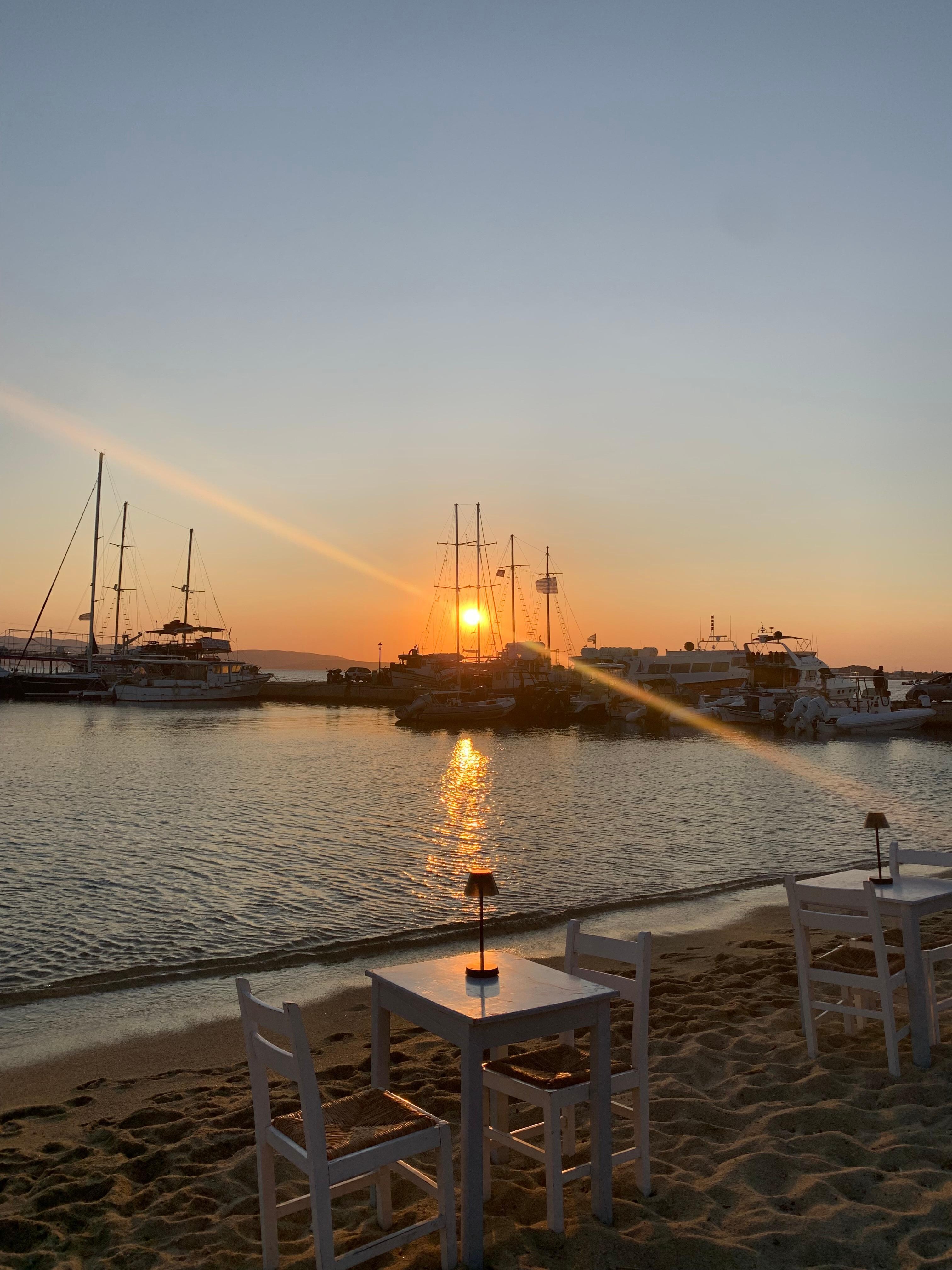 Sunset at Agia Anna Beach 