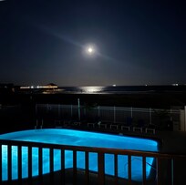 Moon over the pool
