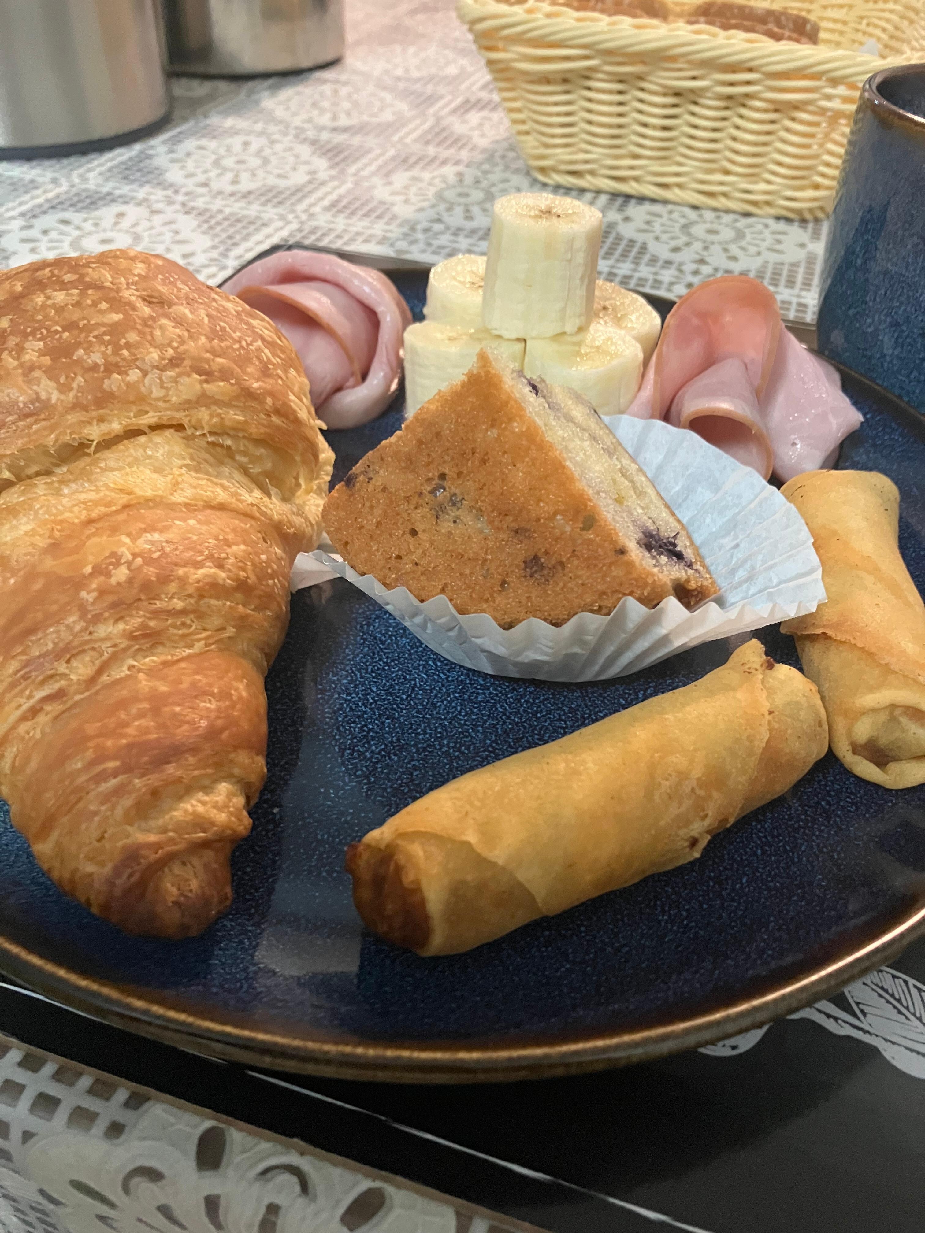 Breakfast; we didn’t want eggs but they are served