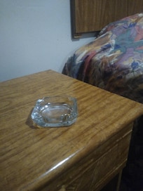 Ash tray on side table