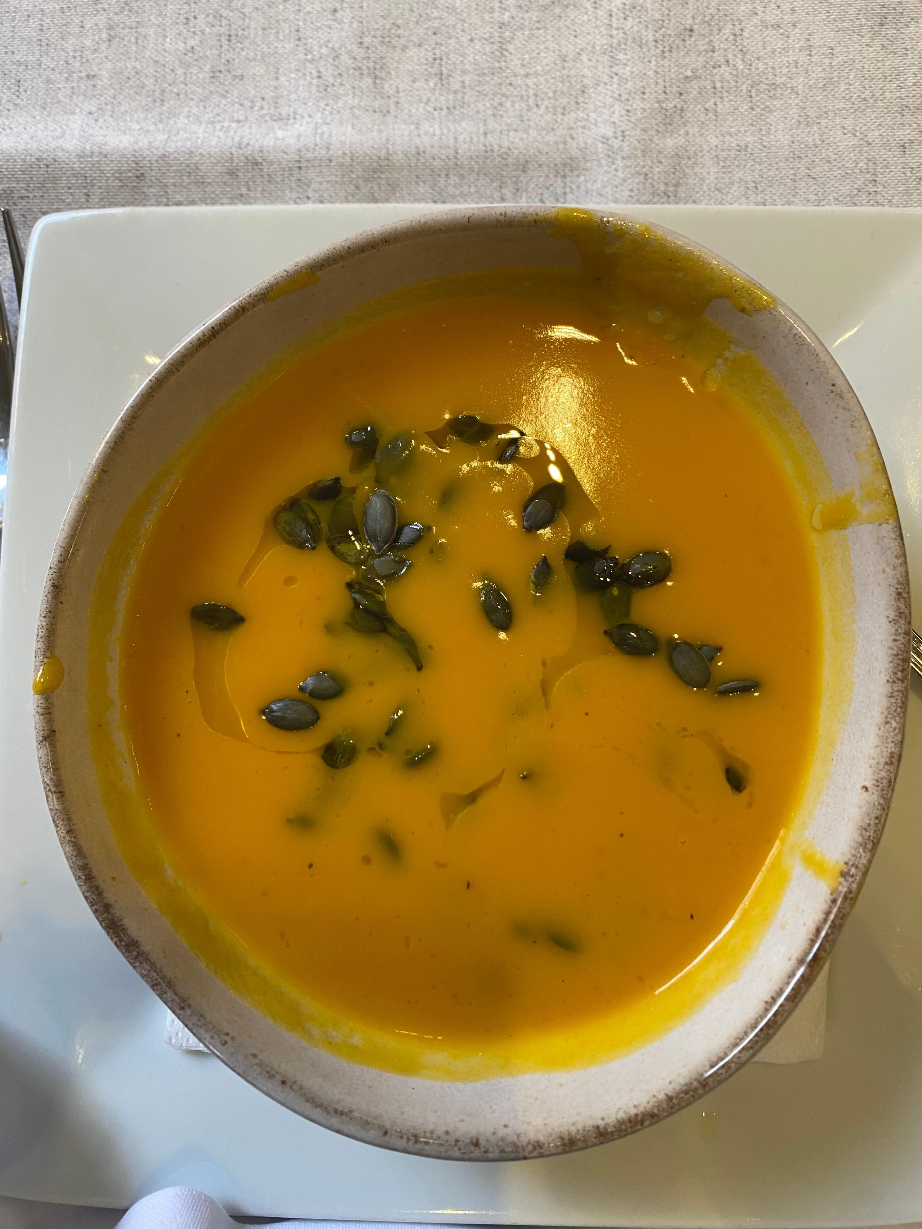 The best pumpkin soup! Delicious!!