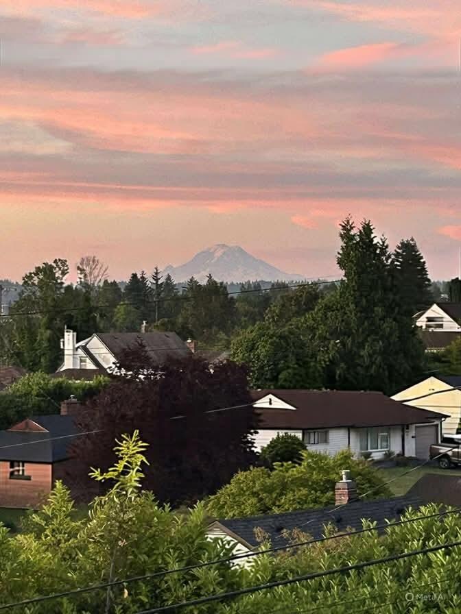 Mount Rainer at sunrise 