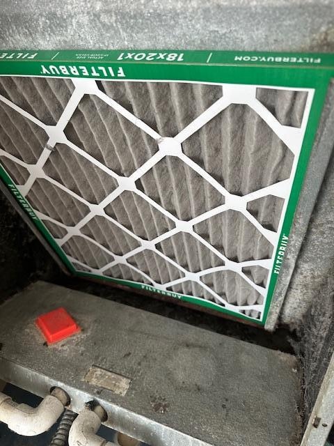Furnace filter was so full  dust we bought new filter