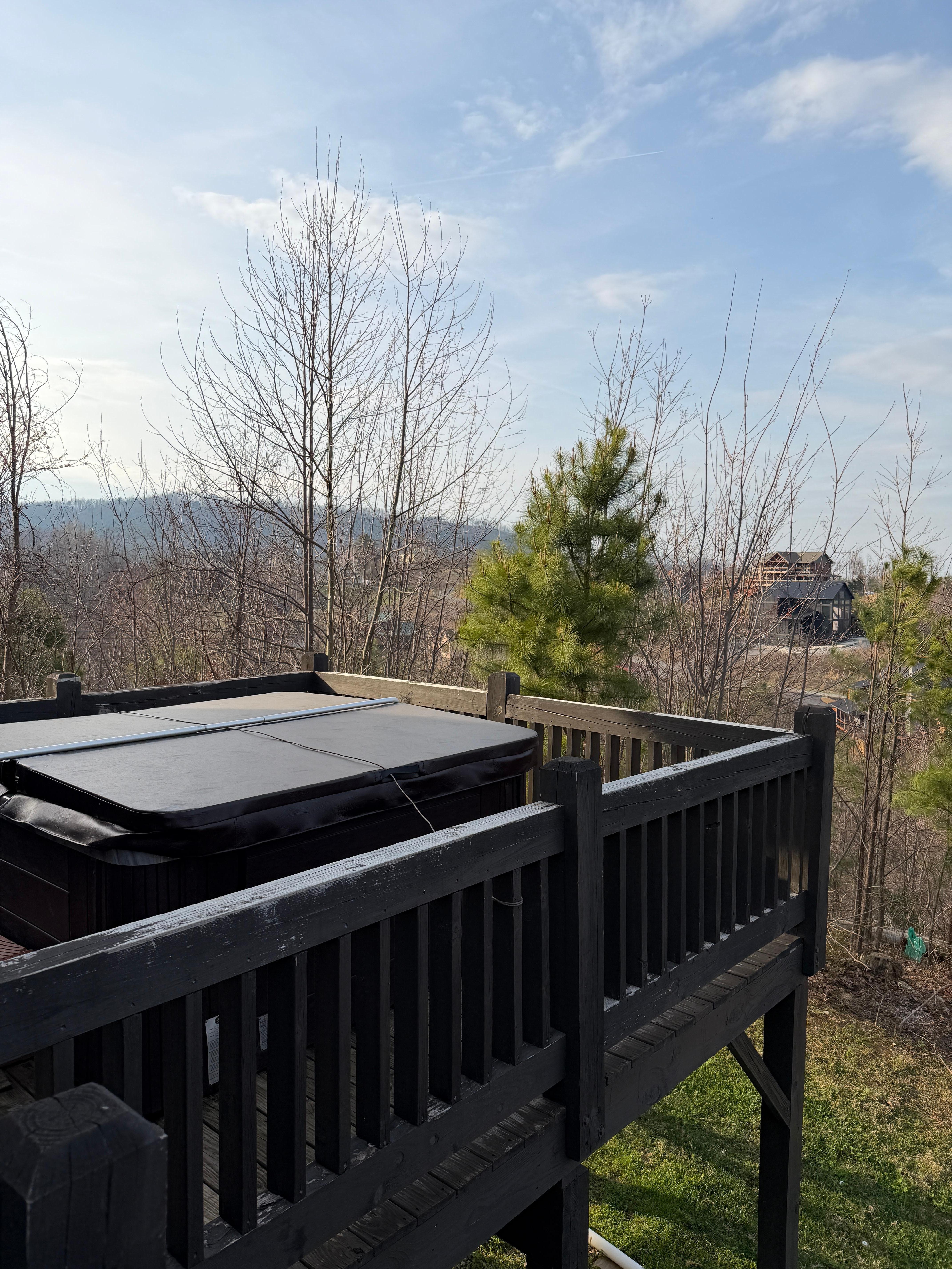 View from the hot tub 