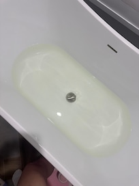 Yellow colored sulfur smelling water- asked if problem was fixed and they said yes- we would not shower or drink water