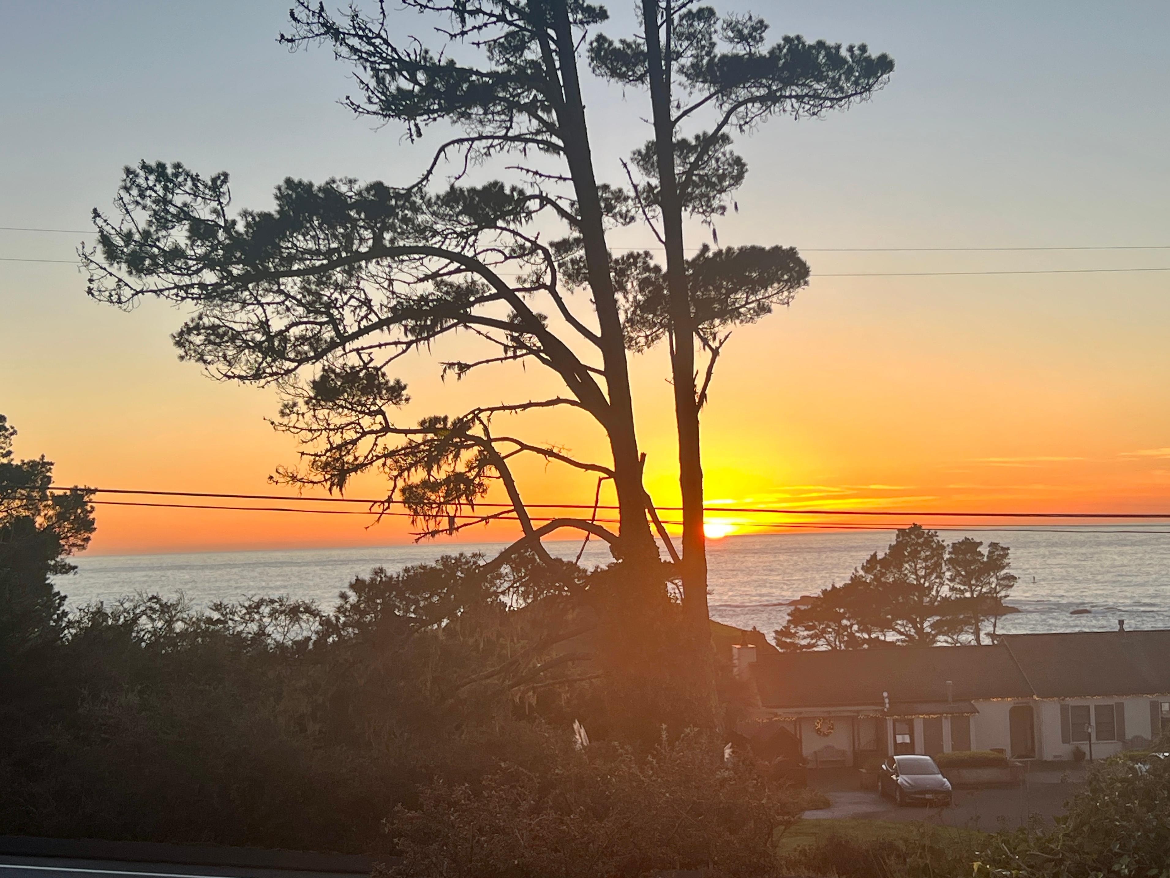Sunset - view from the cottage