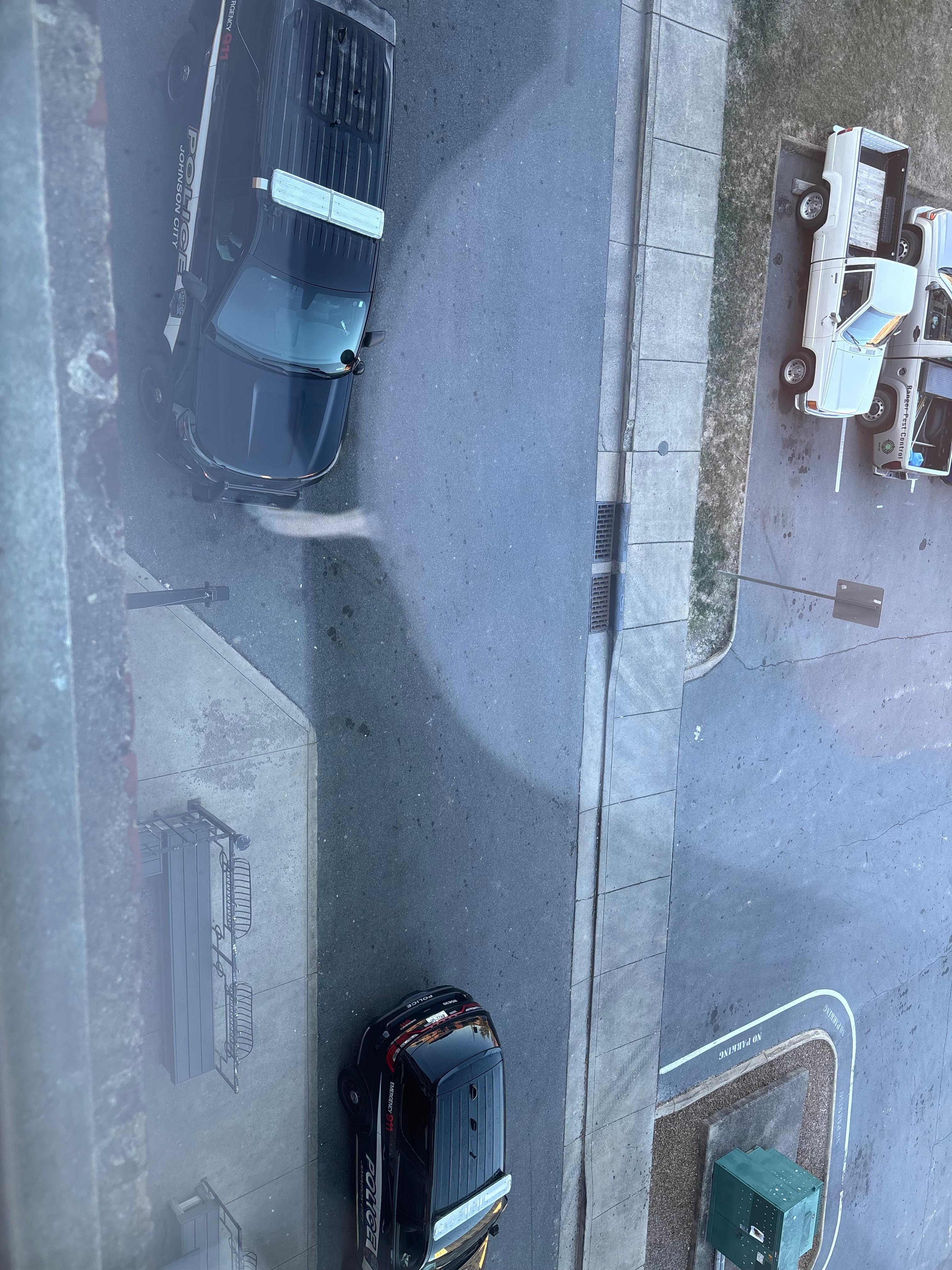 cops downstairs responding to security alarms at bars 