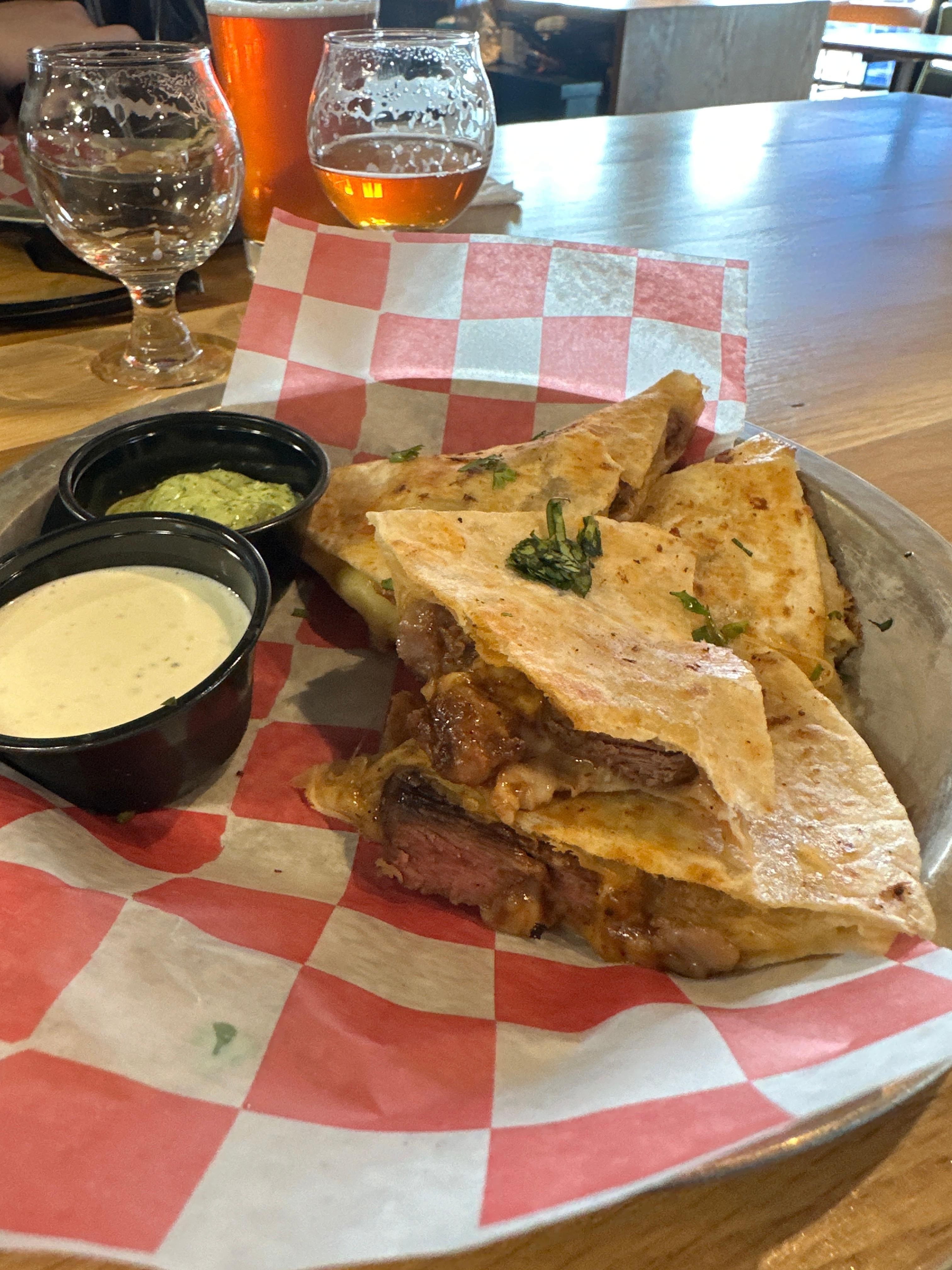 Best steak quesadilla ever at Rockwell!