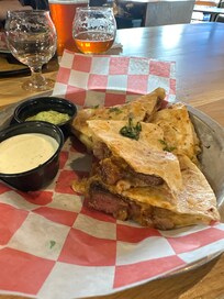 Best steak quesadilla ever at Rockwell!