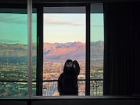 Mountain view from bedroom ✨️