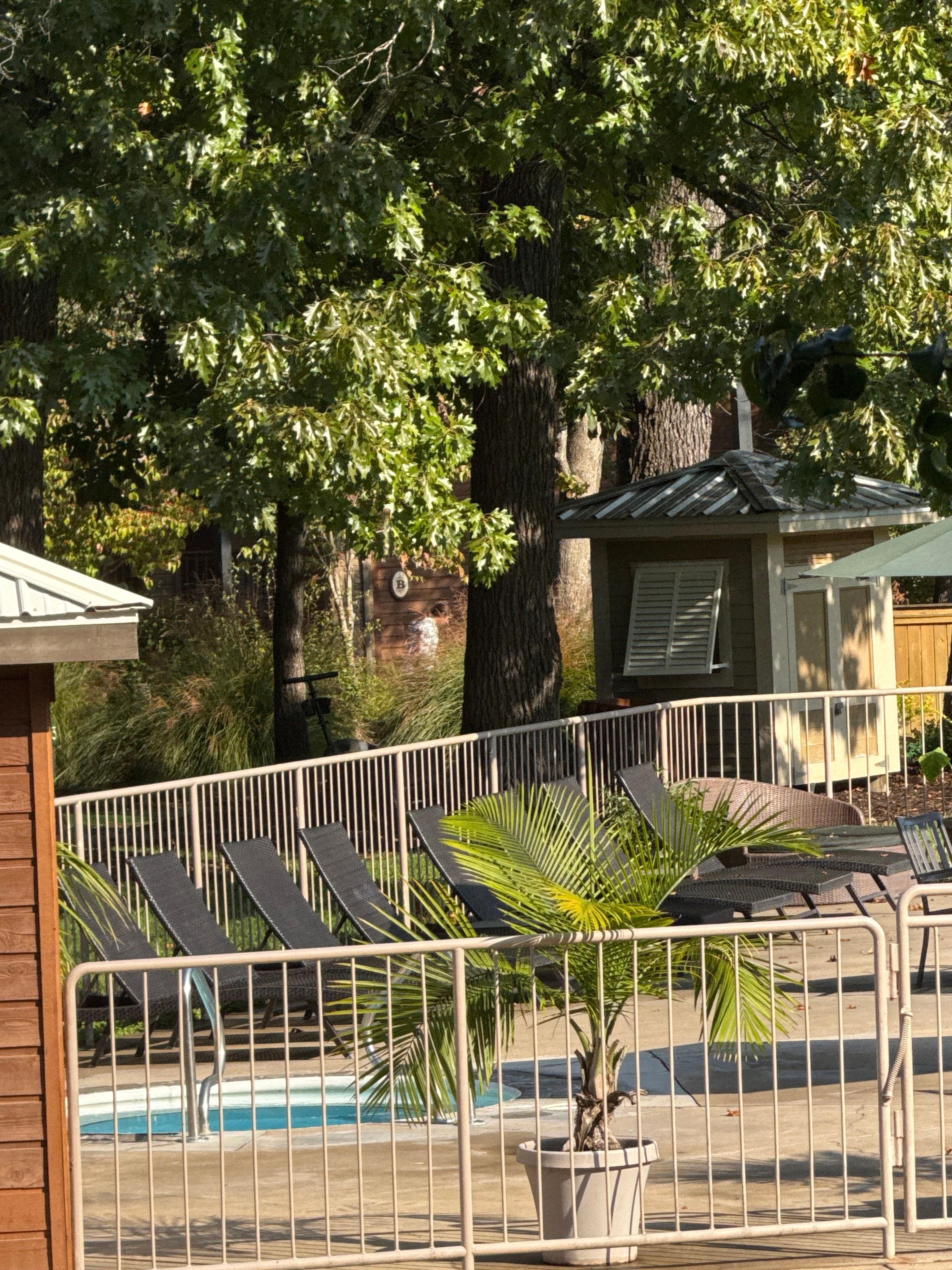 View from room of pool