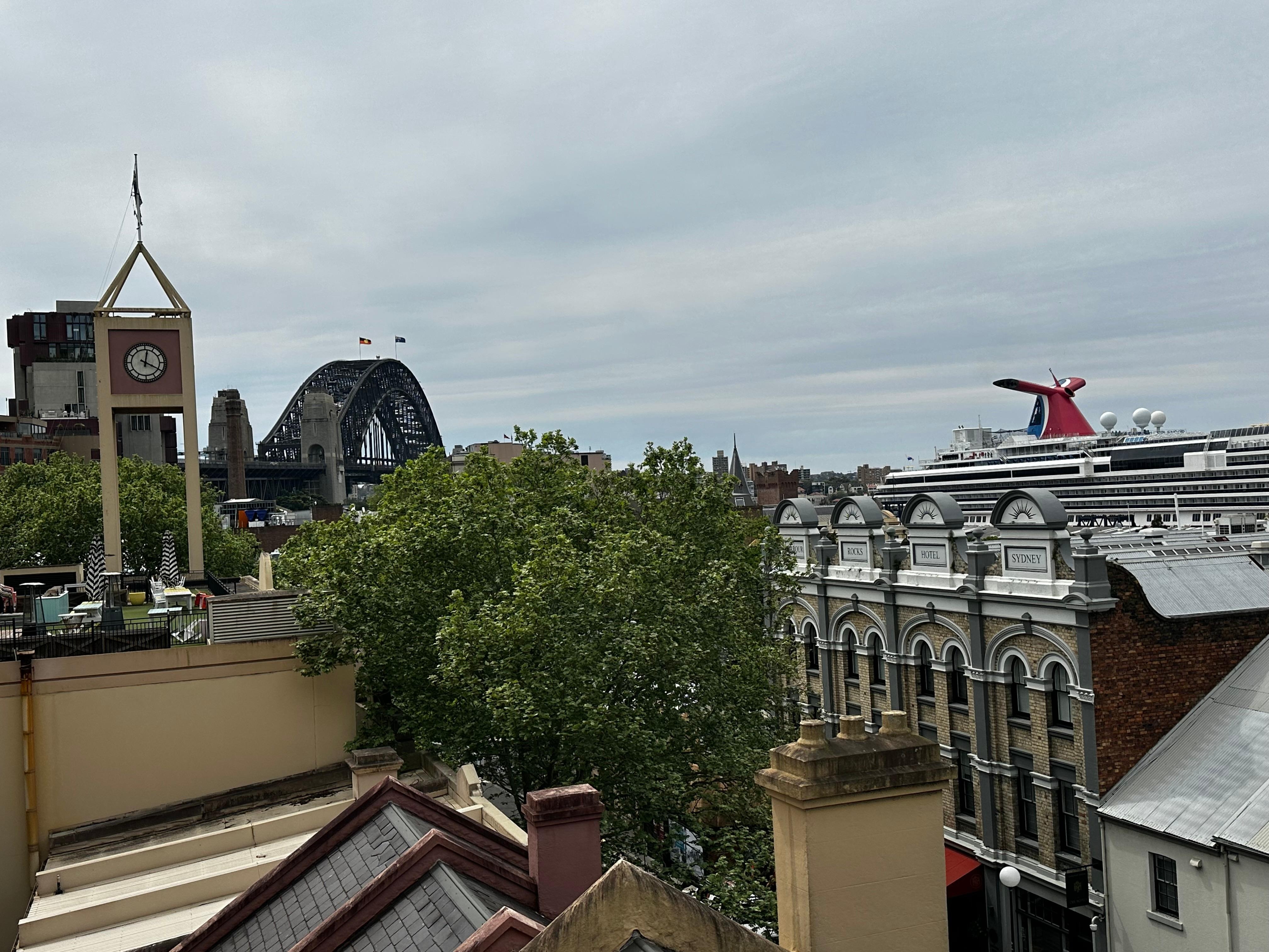 View from 4th floor balcony. 