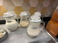 I really appreciate that there were several types of milk!
