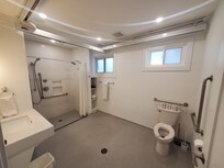 A very spacious washroom