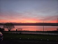 Sunrise right outside the front door