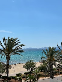 Beach across from hotel