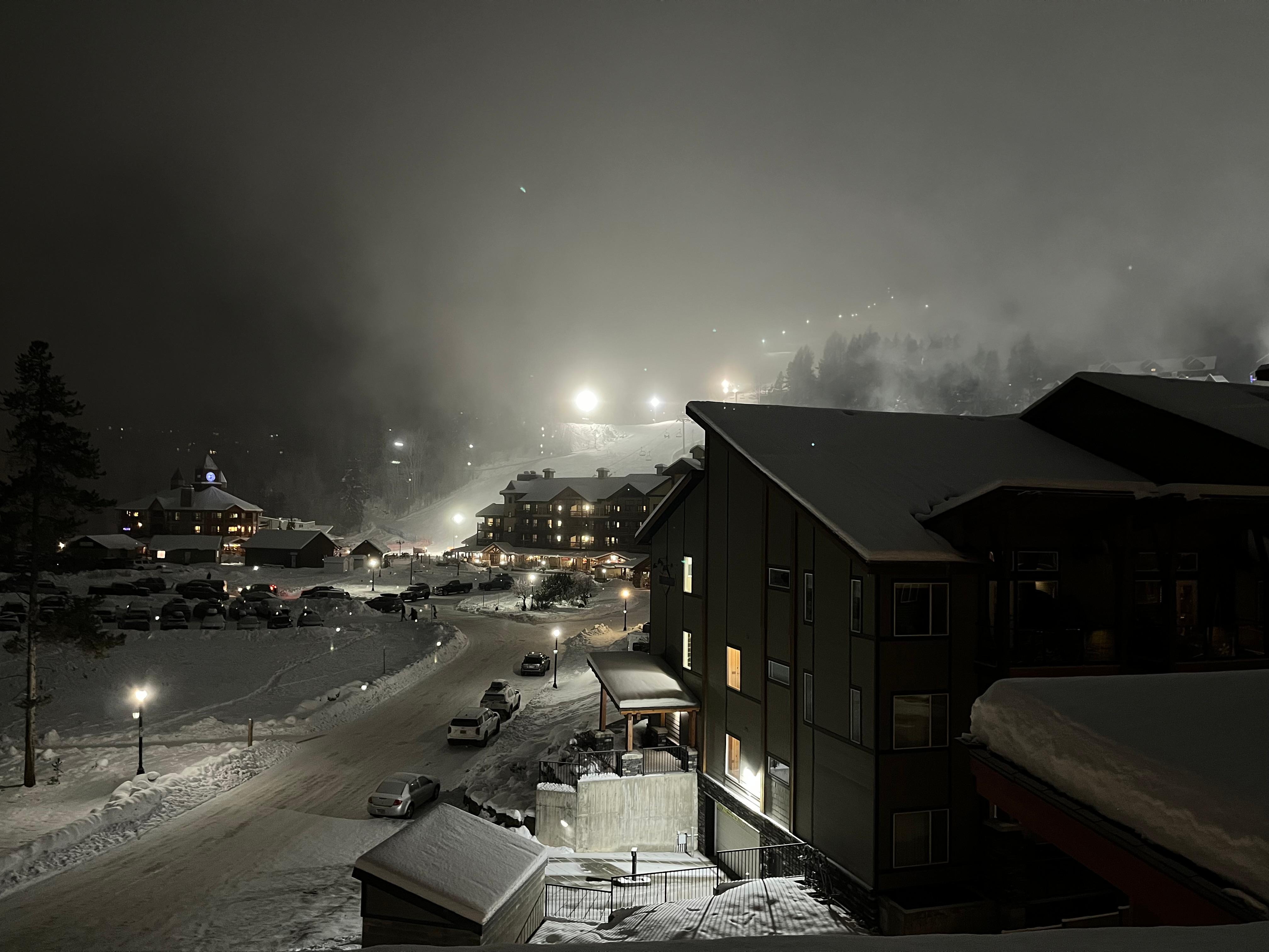 Night View of Kimberley resort from the loft