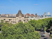 Aussicht vom Balkon aus.