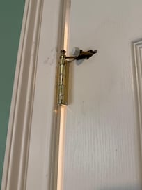 The little safety pieces to prevent holes—we’re making holes. Took pics of everything. I didn’t want blamed.