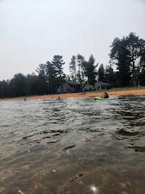 Kayaking around the bay