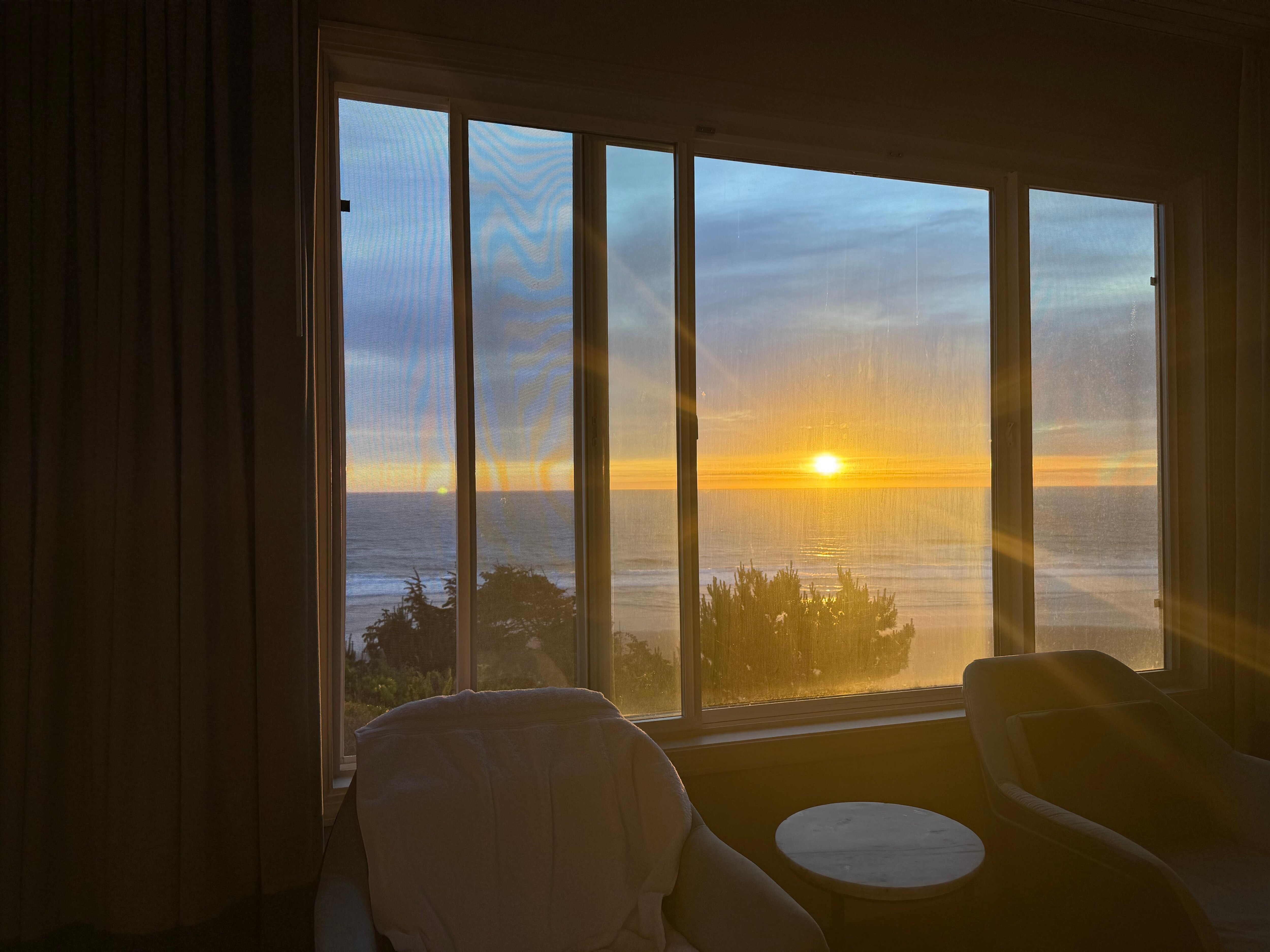Sunrise from room.