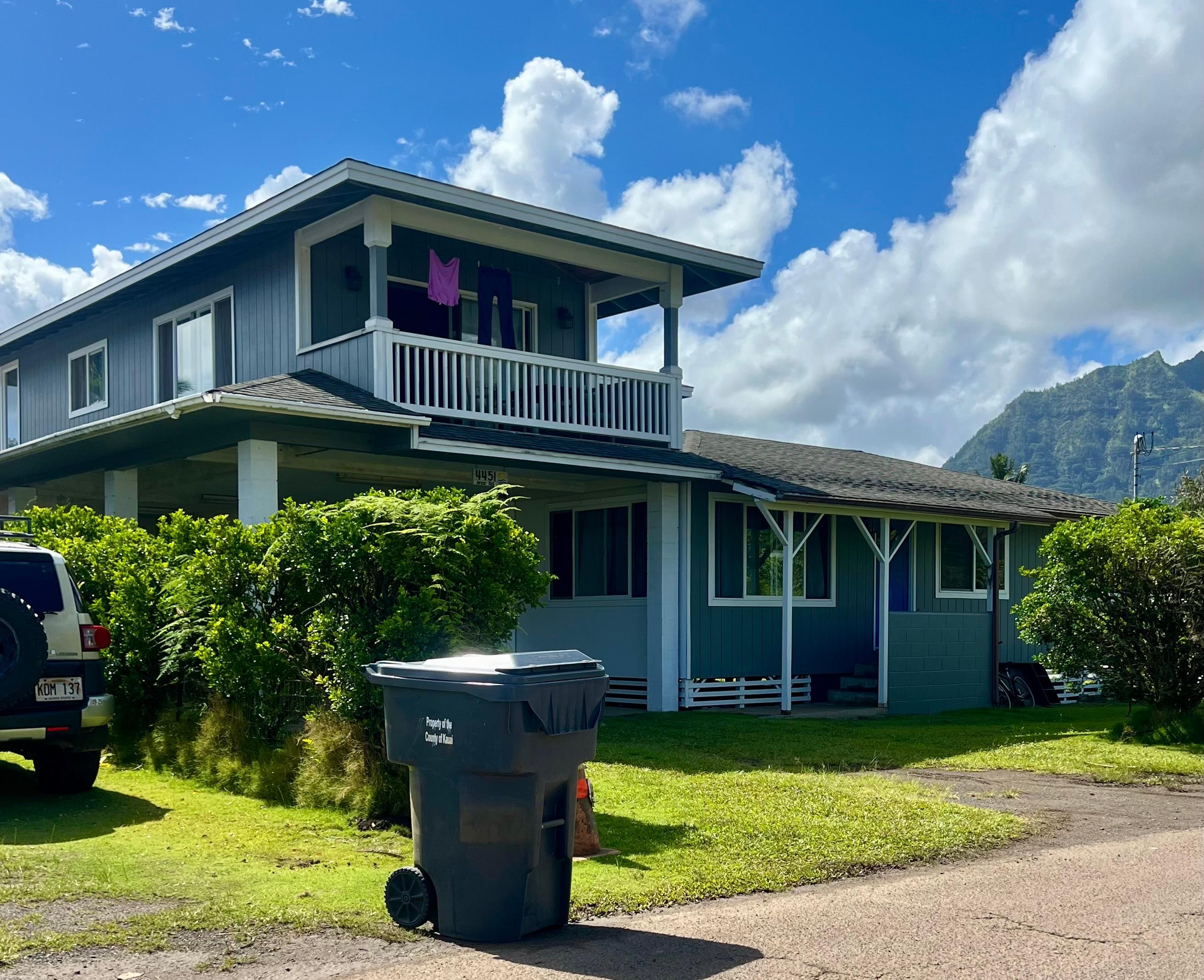 Front of home - the rental unit is upstairs 