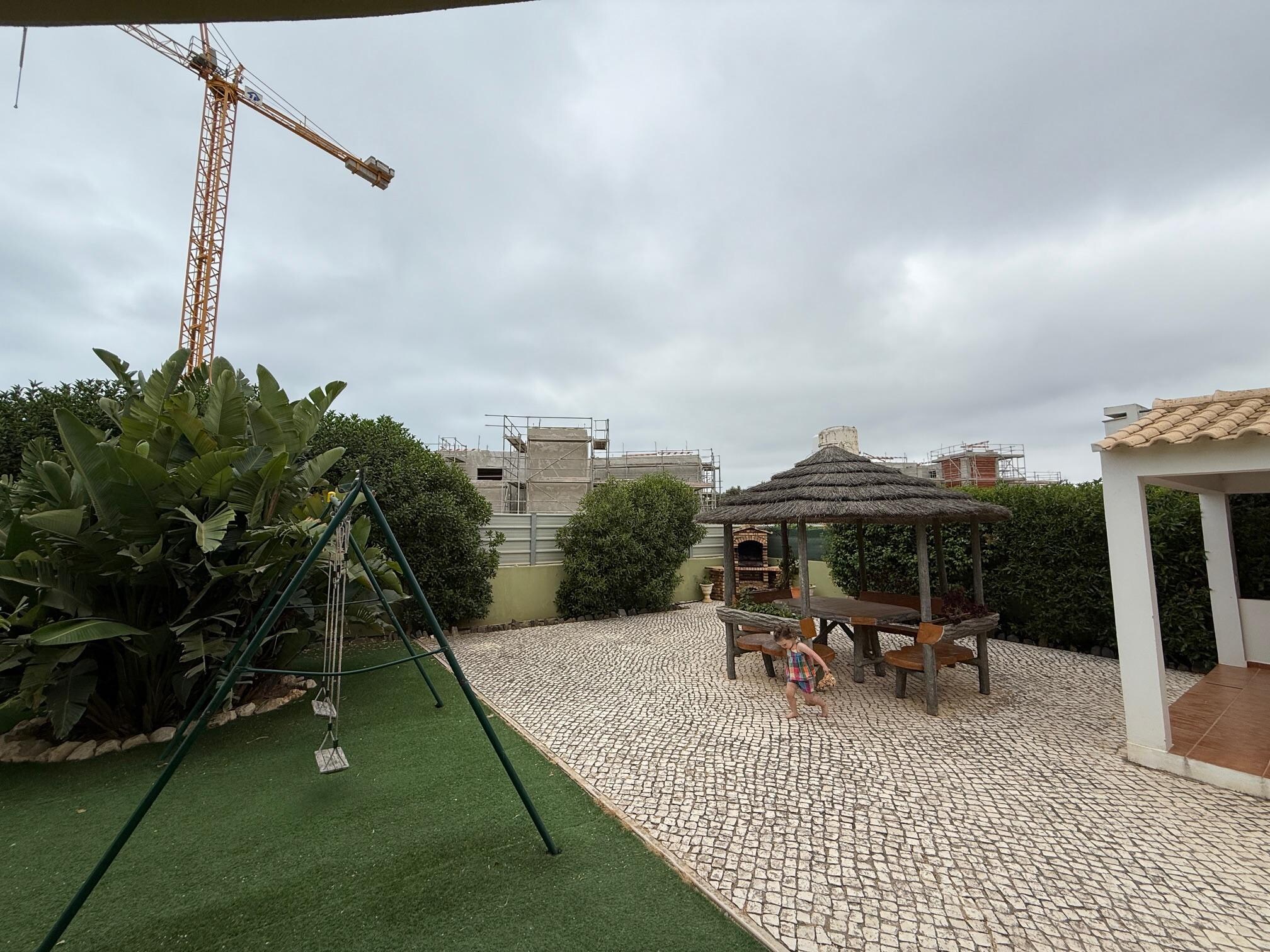 Construction around property
