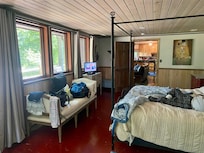 Looking in from the patio off bedroom, one of two outside areas