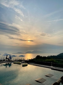 Sunset from the pool