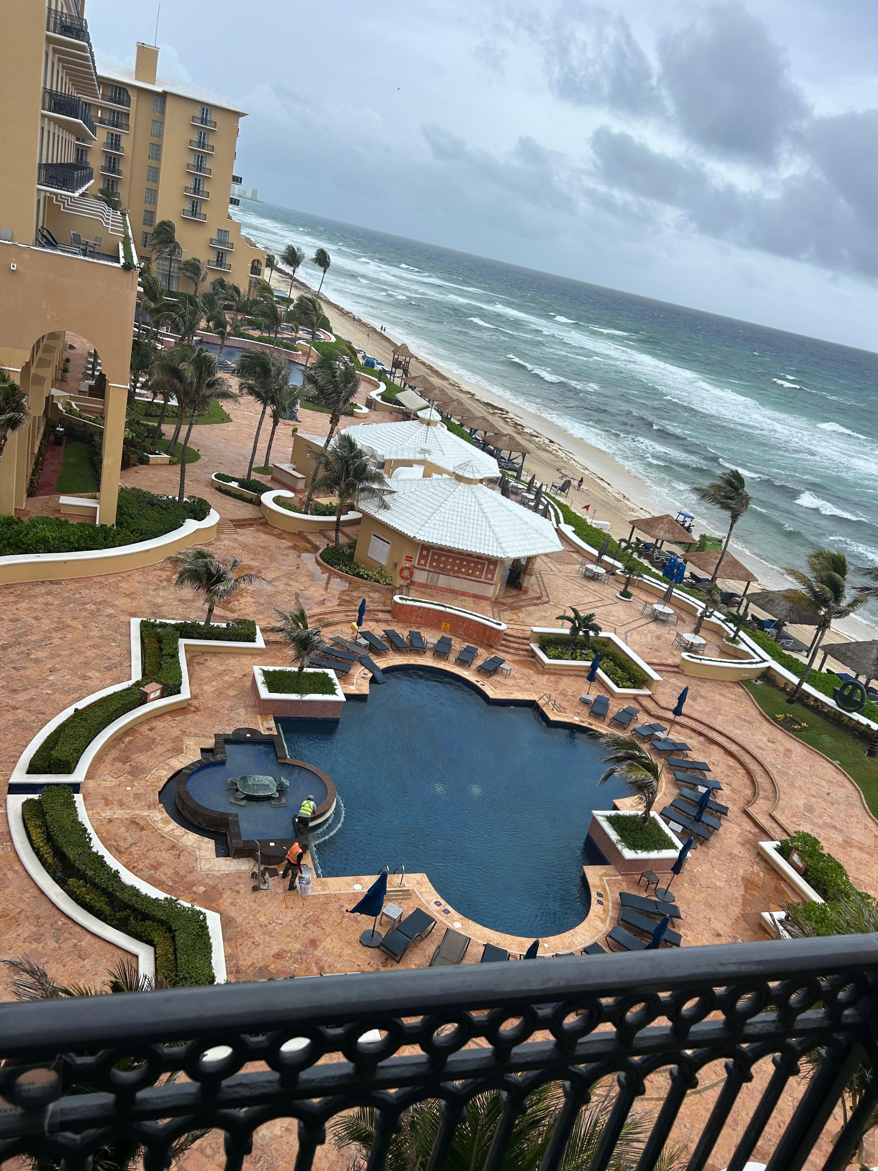From our balcony room