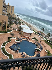 From our balcony room