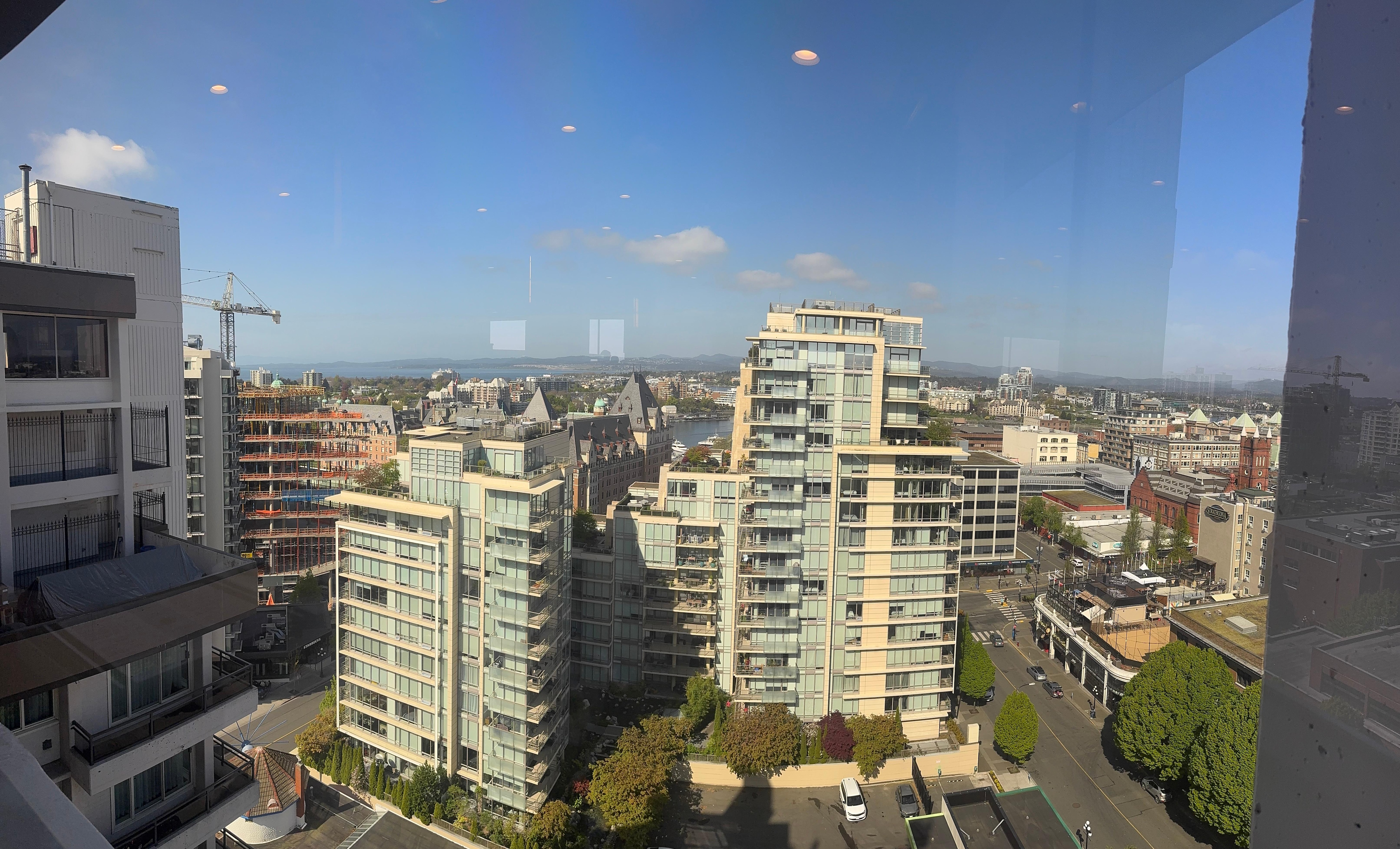 View from the 18th floor restaurant 