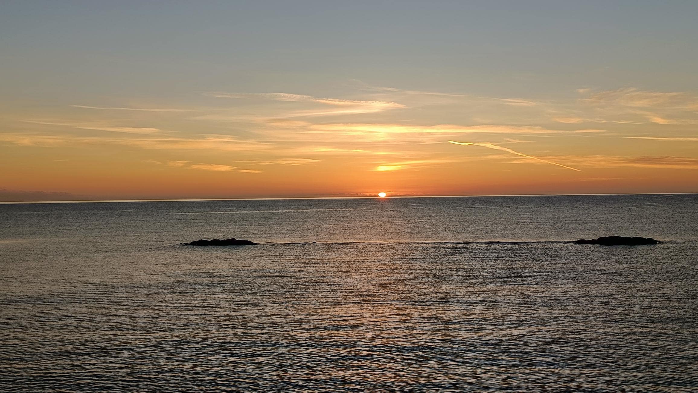 Eins Morgens zum Frühstück der Blick vom Balkon