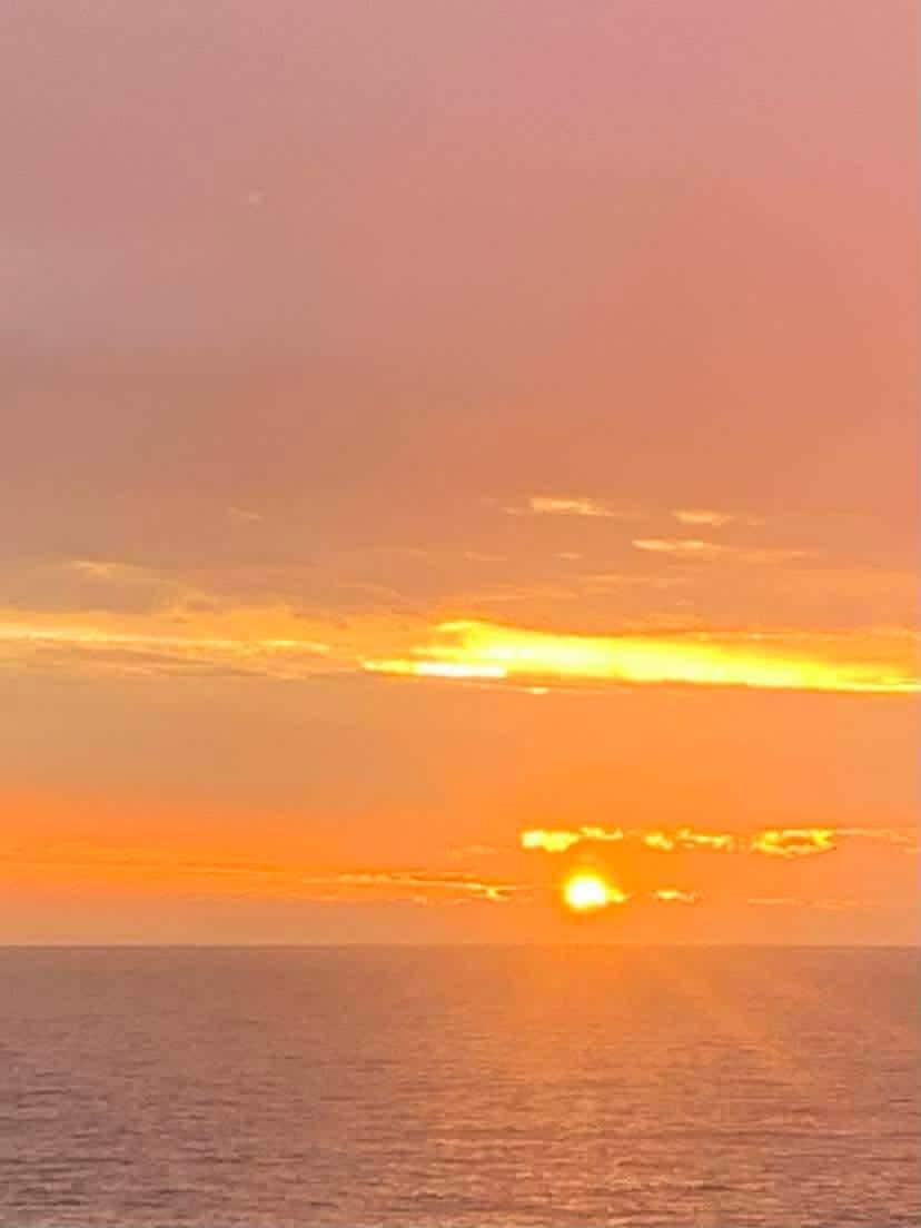 Sunset from the deck