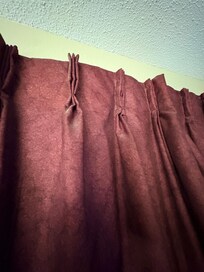 Curtain was dusty