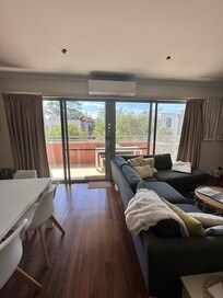 Lovely open plan living leading onto the balcony.