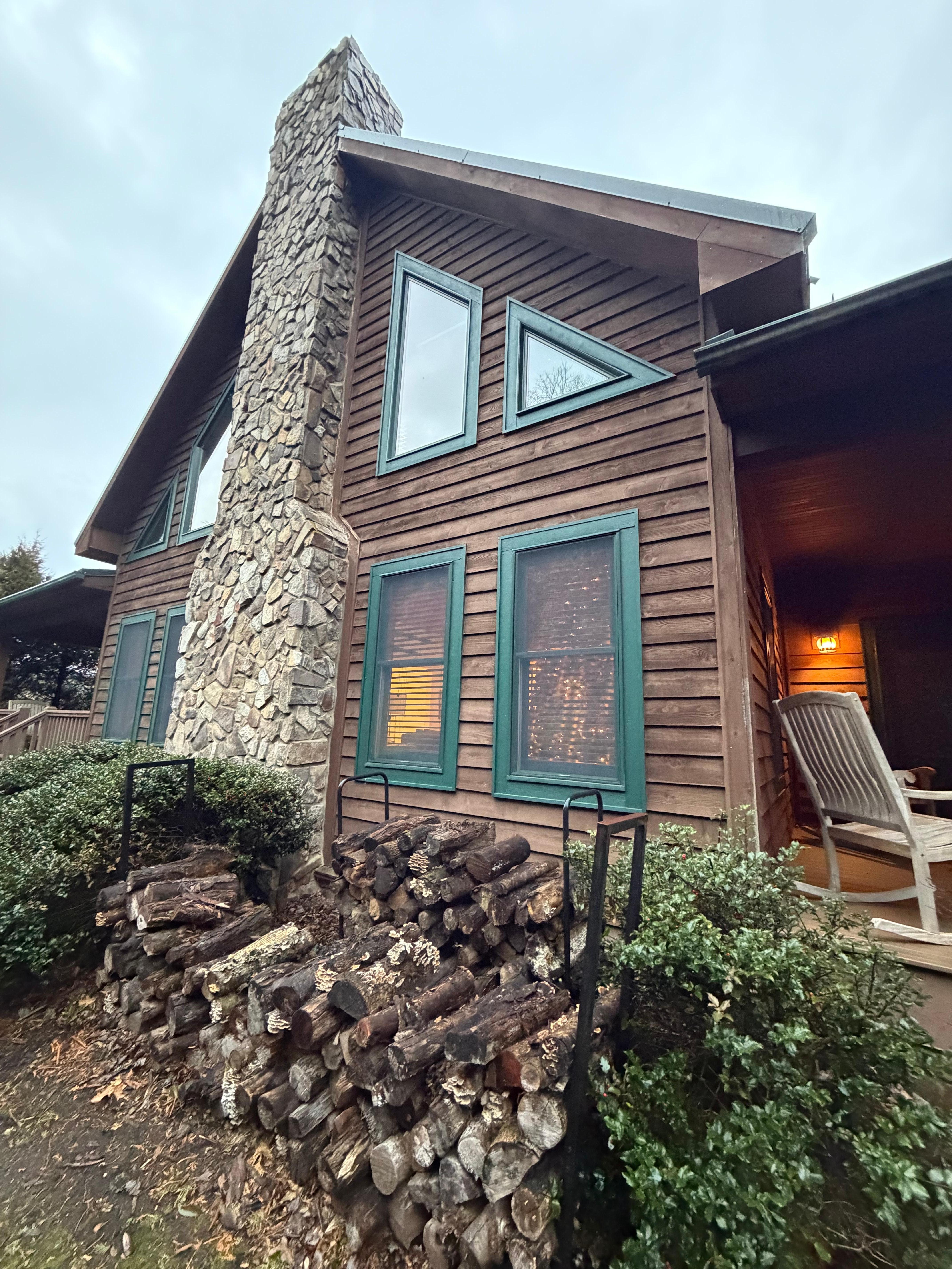 So beautiful! It was so nice to have wood to use in the fireplace!