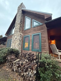 So beautiful! It was so nice to have wood to use in the fireplace!