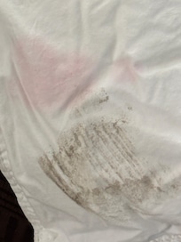 More comforter stain.