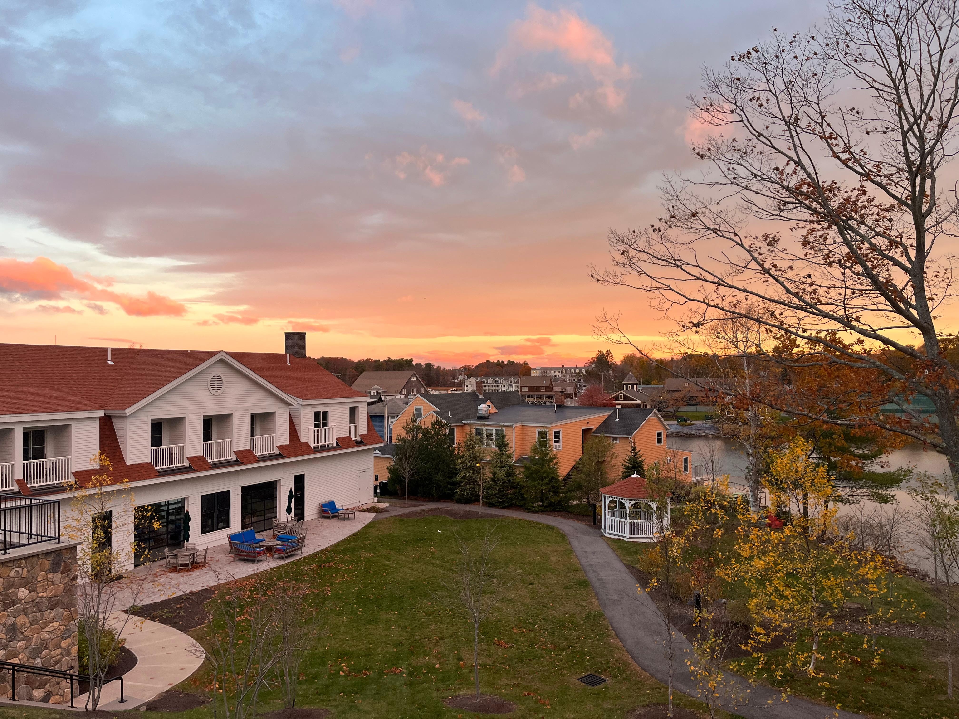 Sunrise from our balcony 