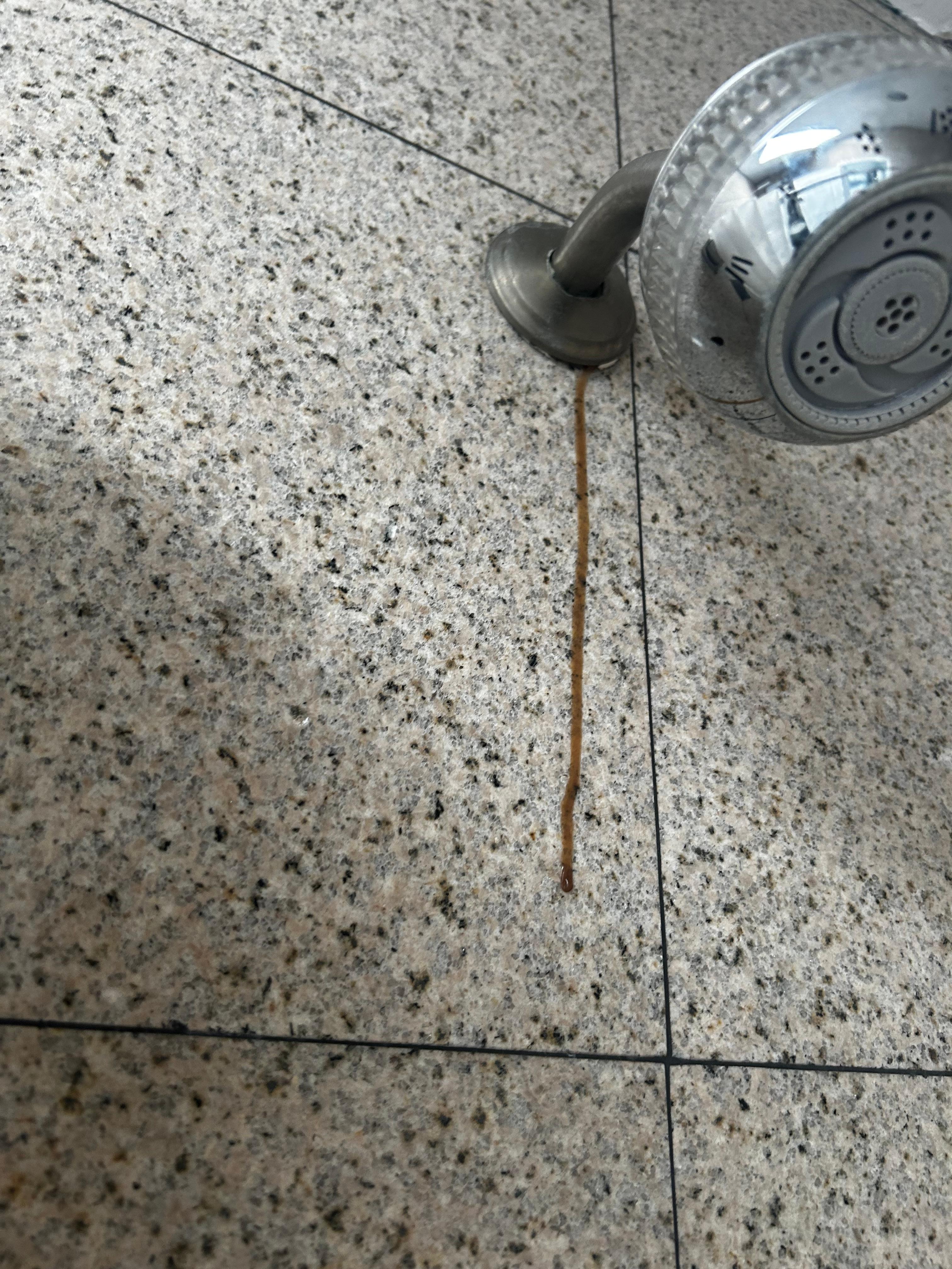 Stain in the shower hard 