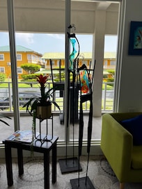 Main reception area - artwork by local artist