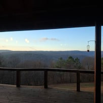Back view off deck.