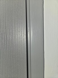 Gap on top of door, 1/4 inch