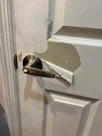Peeling paint inside unit