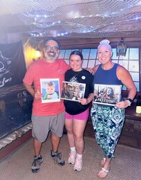 Conquering Key West Escape Room with our daughter.