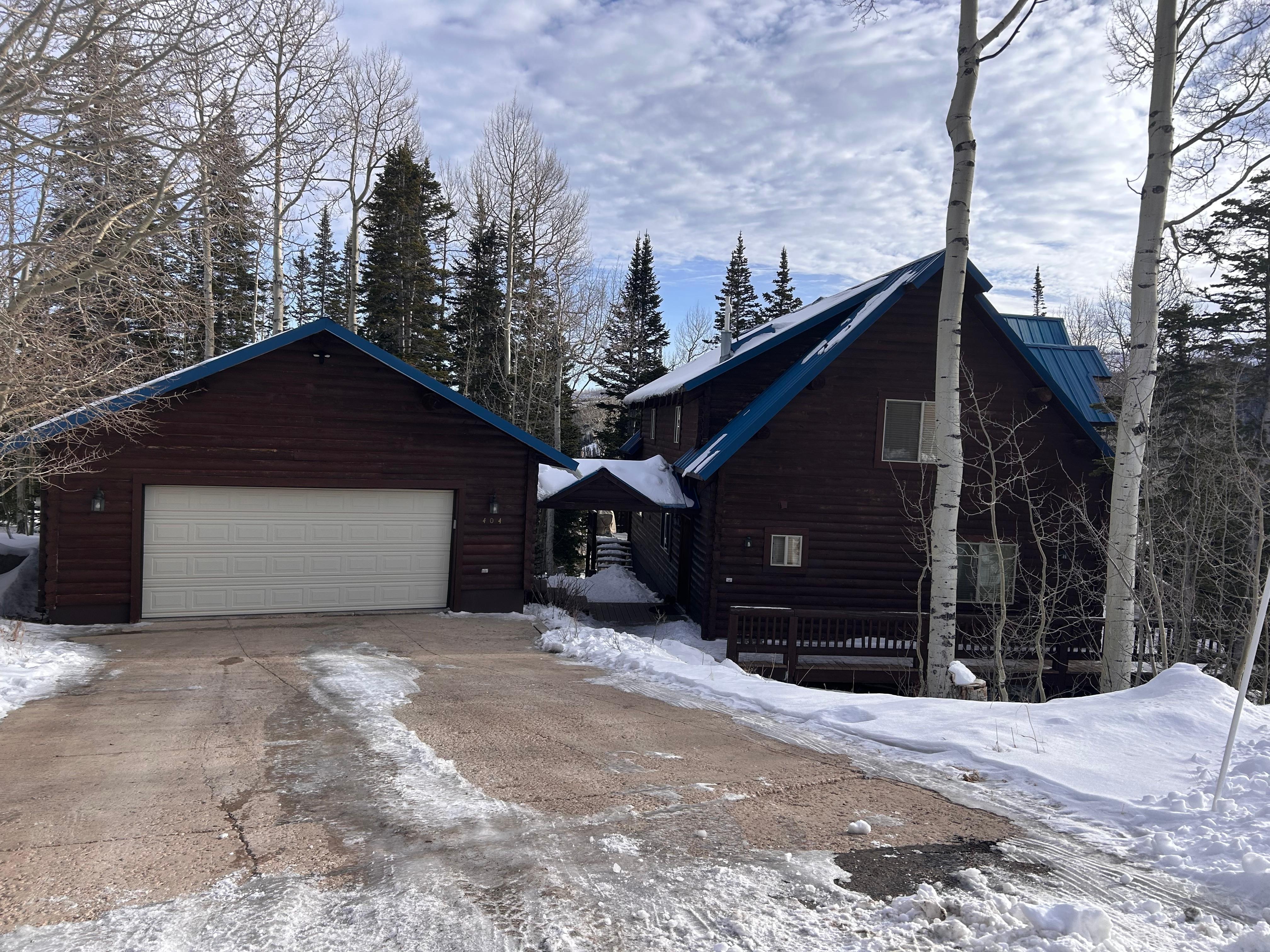 View of the house from the street. 