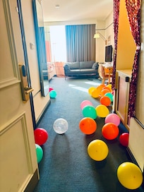 The room was spacious and comfortable